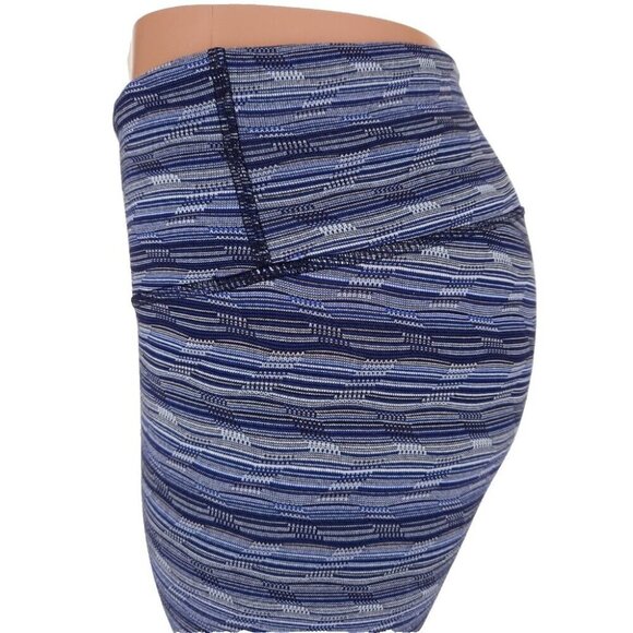 Lululemon Wunder Under Crop III Size 4 Space Dye Twist Sapphire Blue Multi - Picture 3 of 8